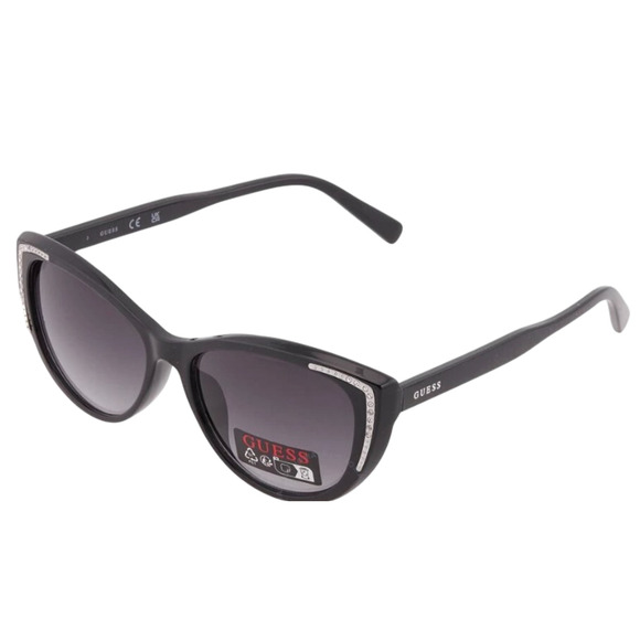 Guess Wm's Black Cat Eye Sunglasses with Rhinestones 1950s  Pin Up Retro NWT - Picture 2 of 4